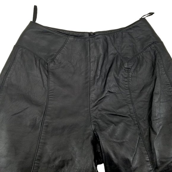 Vintage Verducci Genuine Leather Womans High Waist Pants Size 10 - Picture 3 of 12